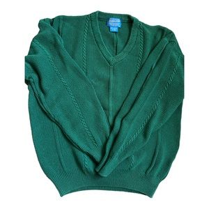 Pendleton Green Mens Sweater Long Sleeve/Classic